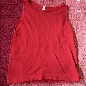 red fitted tank top!